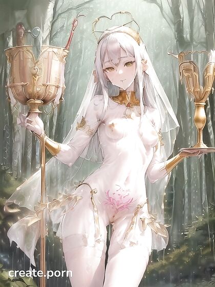 Admire Her Perfect Face and See-Through Skin in High-Quality Hentai Hentai AI Image