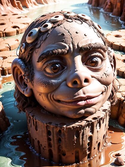 Cookie Monster Gets Stuck in a Mud Puddle with His Giant Head and Tiny 18+ Arms Hentai Fun