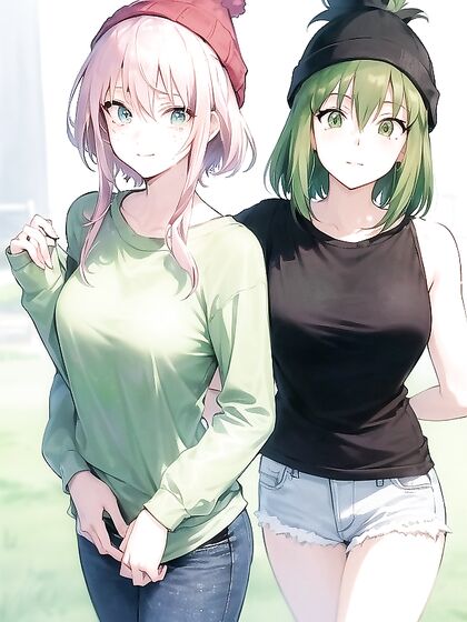 Freckled Girl 18+ in Green Clothing Wears XL Hoodie for Naughty Hentai Fun