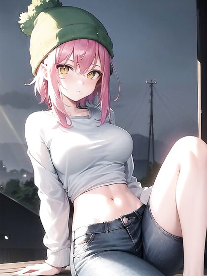 Freckled Babe in Green Clothing and Oversized Hoodie for Steamy Hentai Pleasure