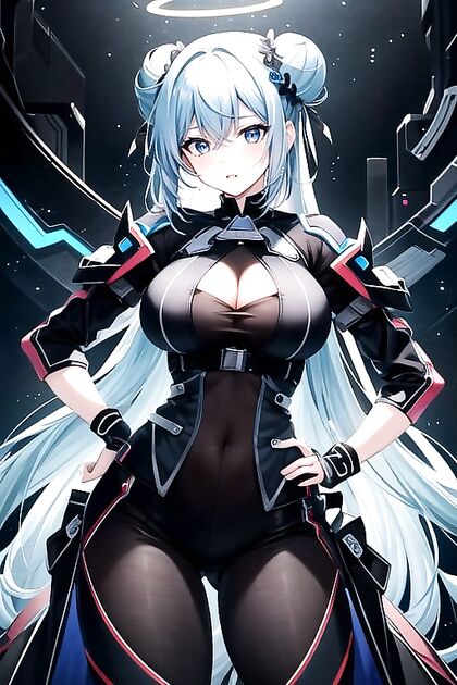 Dominant Girl 18+ Wields Knife in Thrilling Hentai AI Image