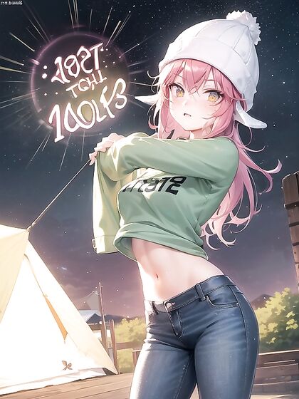 Freckled Girl 18+ in Extra Large Green Hoodie Takes On hentai Porn Action