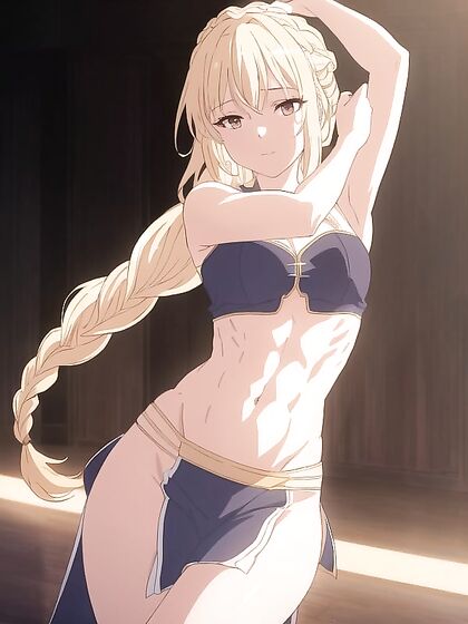 Blonde With a Massive Booty Dances Seductively in Erotic Hentai AI Image