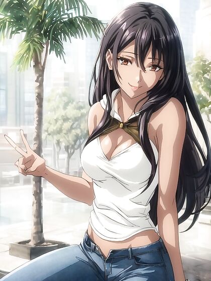 Happy Model Wears Cozy Hoodie for Seductive Hentai Pleasure