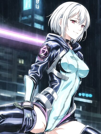 White Jeannes Shorts in Sci-Fi hentai Adventures for Intense Pleasure
