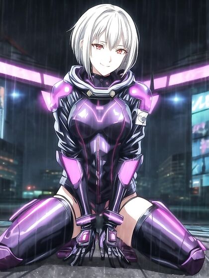 Sci-Fi Bobcut Babe in Jacket Explodes in Intense Hentai Pleasure