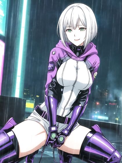 Bust Shot Bliss - Innocent 18-Year-Old in White AnimePorn Ecstasy