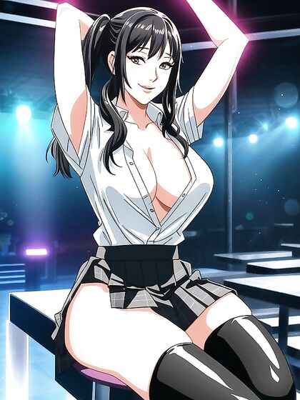 Pigtails Girl 18+ Gets Playful in Crowded hentai Fun