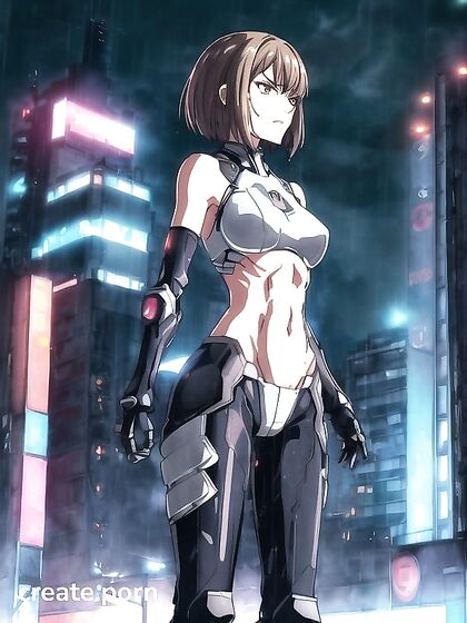 Pale-Skinned Beauty in Armor Gloves for Intense Hentai Pleasure