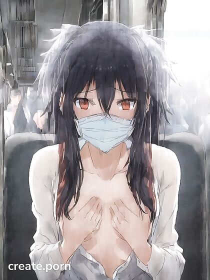 Pale-Skinned with Raven Hair in Naughty Hentai AI Image