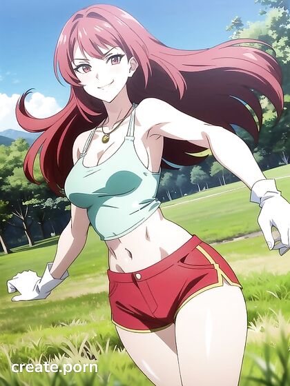 Light Brown Beauty in Stockings Takes On Intense Hentai AI Image