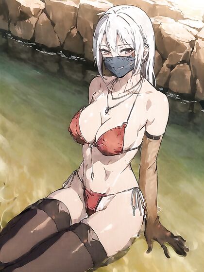 Mischievous Babe in Bikini Tempts You in naughty Hentai AI Image