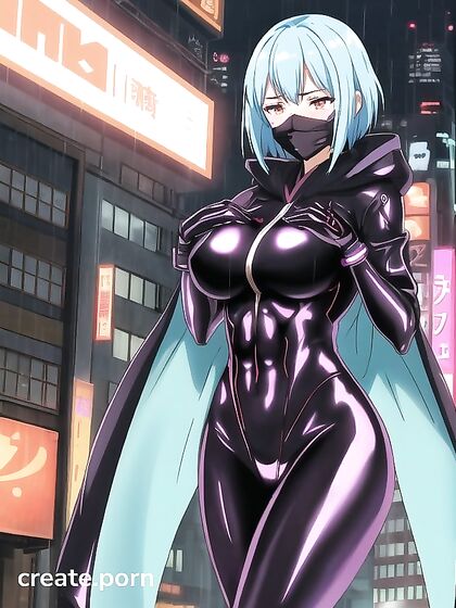 Embarrassed Big Breasted Beauty in Latex Suits Her Horny Fantasies