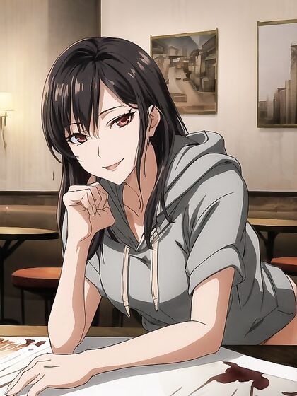 Happy 18-Year-Old Model Exploring Her Desires in Seductive Hentai AI Image