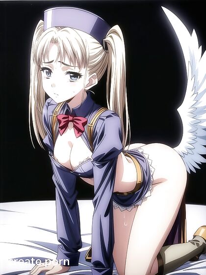 Pigtailed Beauty in Stockings Tempts You in the Kitchen with Steamy Hentai AI Image