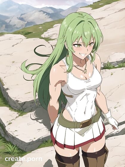 Small Breasts and Nylon Gloves - A Necklaced Beauty in Hentai Bliss