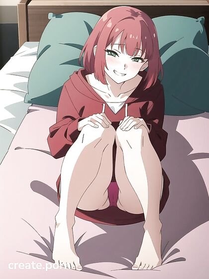 Hoodie Clad Beauty Crawls into Mind-Blowing Hentai Bangs Session