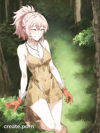 Rounded Ass in Boots and Nylon Gloves for Steamy Hentai AI Image