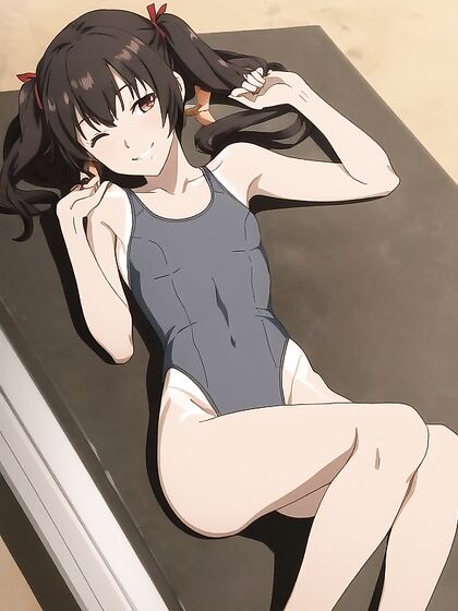 Skinny 18-Year-Old with Tiny 18+ Ass in Seductive Hentai AI Image