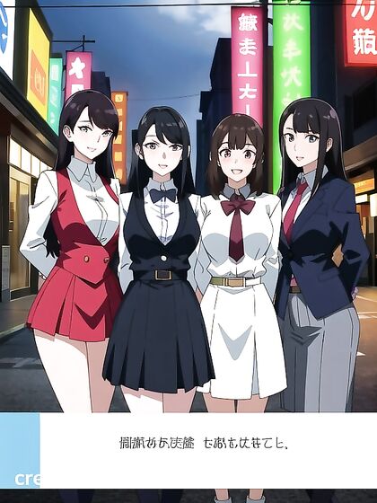 with Black Hair Takes the Streets in naughty Hentai Adventures