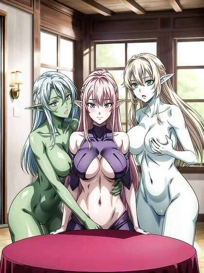 Screencap Hentai - Sensual Elf with Pointy Ears in Intense Image
