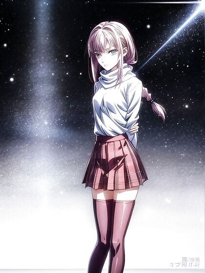 Pale-Skinned Beauty with Small Breasts in Seductive Wallpaper Hentai AI Image