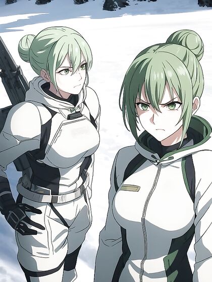 Pale-Skinned Beauty in Snowy Sci-Fi hentai Adventures