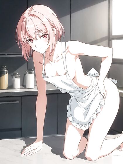 Submissive Kitchen Seduction - APRON in hentai fantasies