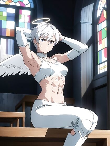 Intimate Church Encounters - Close-Up Facial Pleasure in Shorts-Length hentai