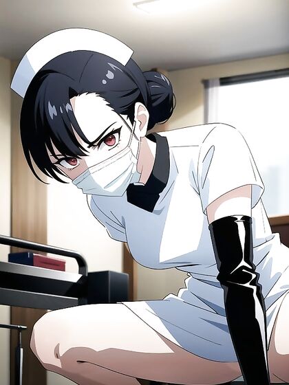 Angry Hentai AI Image with Facemasks and Spread Legs Orgasms