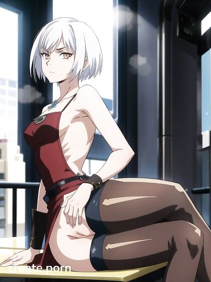 Naked White Blouse Fetish in Seductive Hentai AI Image