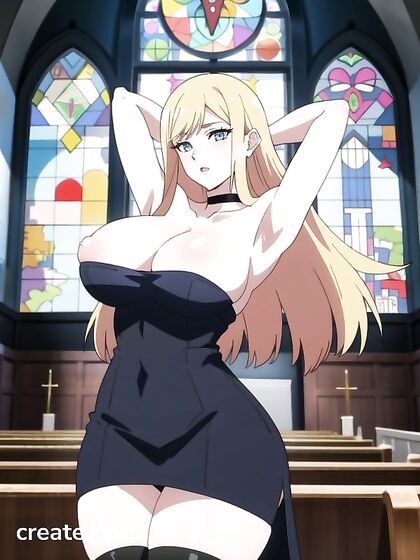 Arms Raised in Pleasure - Choked and Stockinged Hentai Sensation