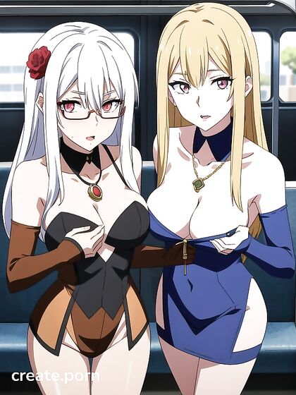 Steam-Powered Pleasure - Glowing-Eyed Beauty Rides the Bus in hentaiErotica