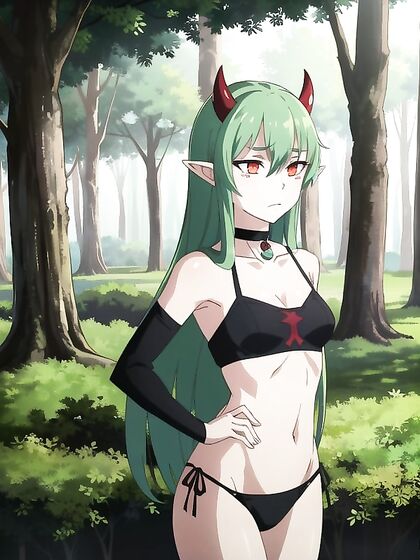 Choker-Wearing Small-Breasted Girl 18+ Gets Wild in theForest Hentai Adventures