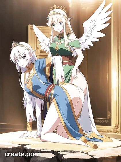 Angel with Diadem Enjoying Intense hentai Pleasure Sessions