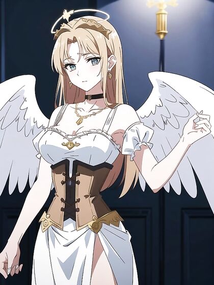 Steampunk Beauty in Necklace and Corset for Steamy Hentai Pleasure