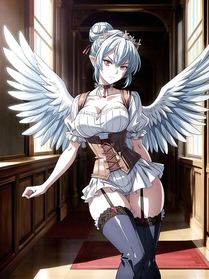 Church Seduction - Booted Beauty Tempts in Sinful Hentai AI Image
