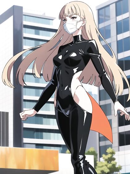 Facemask Fetish with Rounded Ass in Elegant Tailcoat Hentai AI Image