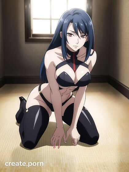 Fit Dark-Skinned Beauty Takes Center Stage in Seductive Hentai AI Image