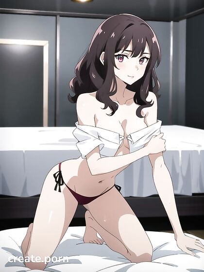 Curvy Chick Shows Off Her Busty Glory in Seductive Hentai AI Image