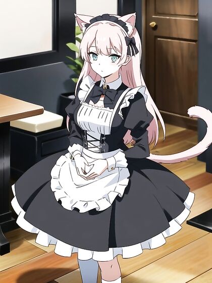 French Maid and Cat Girl 18+ Seduce a Crowd in Steamy Hentai Adventures