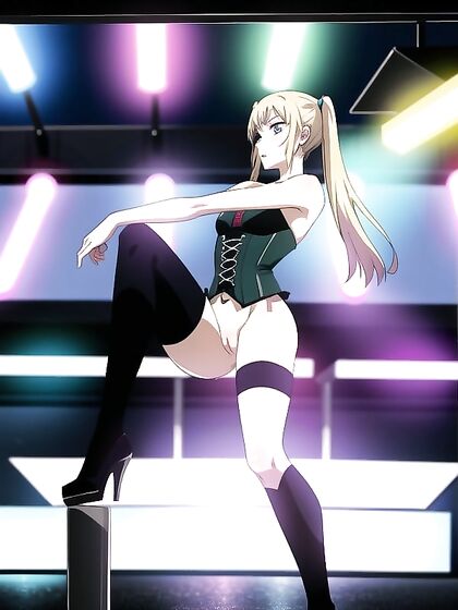 Skinny Blonde Duo Entangled in Hot Hentai AI Image