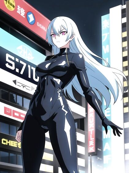Superhero in Shiny Latex Suits and Tailcoats for Steamy Hentai AI Image