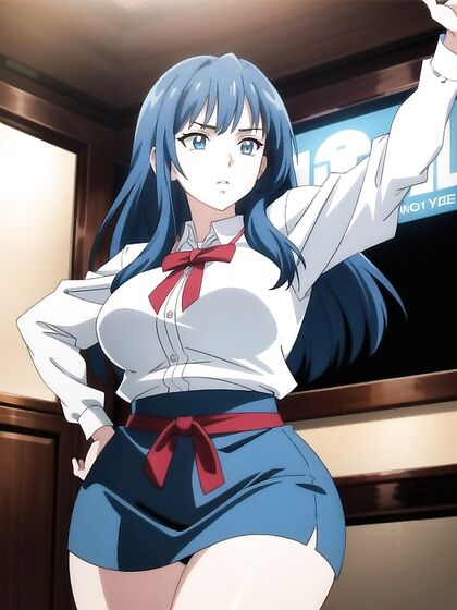 18-Year-Old Dancer Performs Seductive Moves in Blue-Themed HentaiErotic Adventure