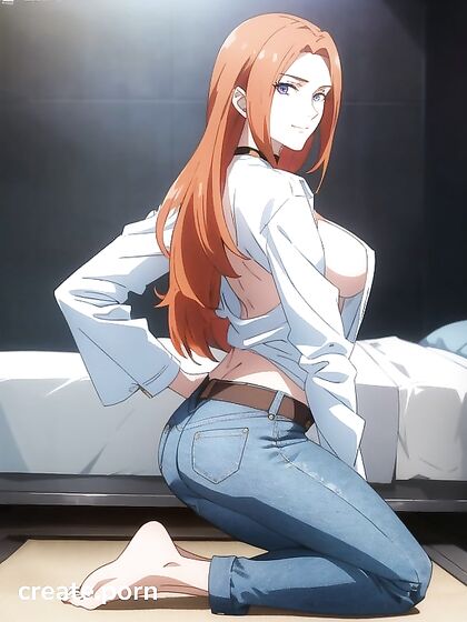 Ginger with Medium Breasts Takes On a Tentacle-filled Hentai Adventure