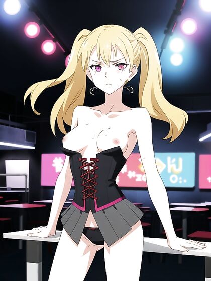 Pale-Skinned Beauty with Massive Breasts Enjoying Intense Hentai Cumshots