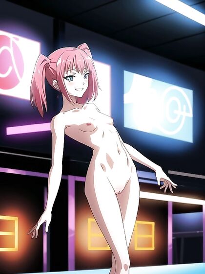 18-Year-Old Dancer Strips Down in Pink-Themed Hentai Club Action