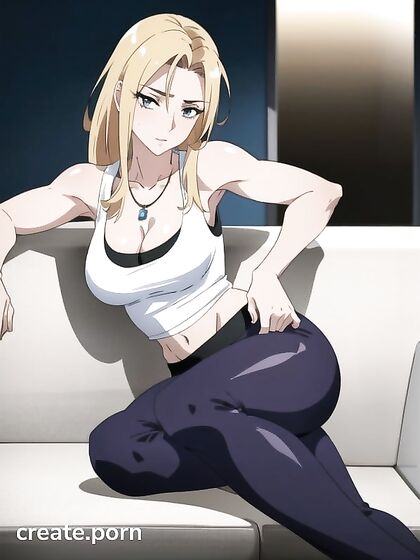 Muscular Hentai Guy Teasing Tight Tops and Luscious Cleavage