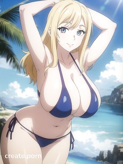 Blonde with a Massive Booty Enjoying Intense Hentai Pleasure