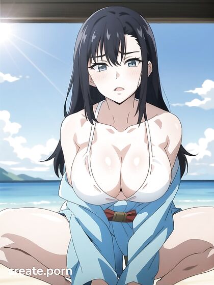 Horny Black-Haired Chick in Seductive Screencaps for Steamy Hentai AI Image